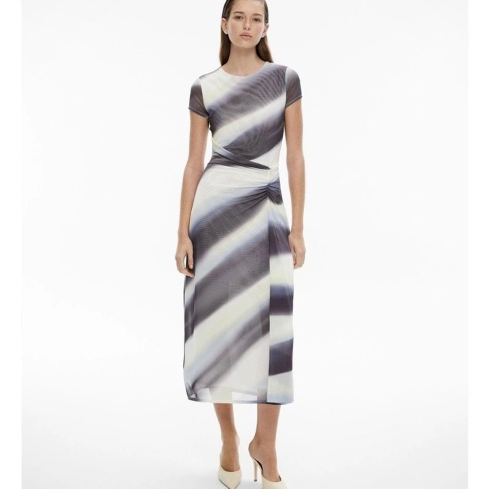 Witchery Black, White, and Yellow Maxi Dress